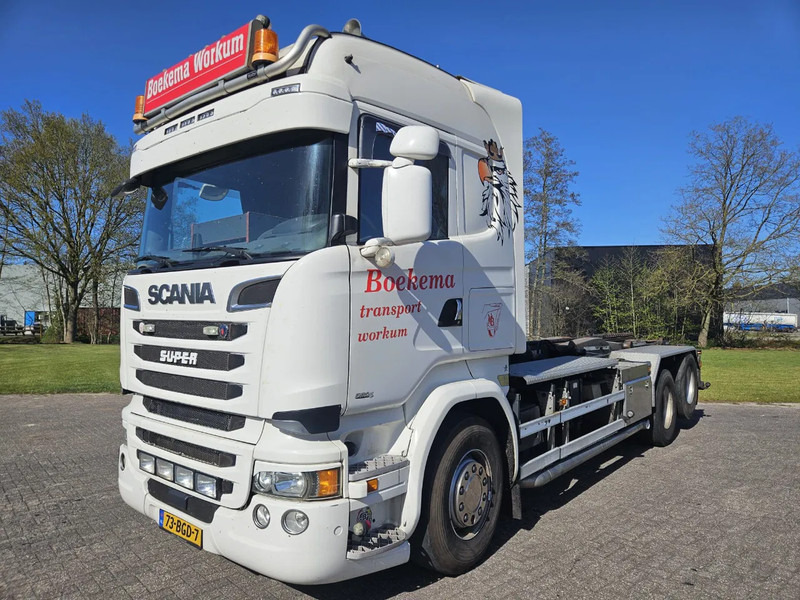 Scania R520 6X2 Retarder King o/t Road V8 - Camion porte-conteneur/ Caisse mobile: photos 1 Scania R520 6X2 Retarder King o/t Road V8 - Camion porte-conteneur/ Caisse mobile: photos 1