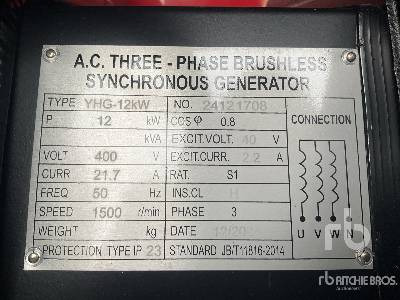 Groupe électrogène neuf BAUER GENERATOREN GFS-12 ATS 15 kVA (Unused): photos 15