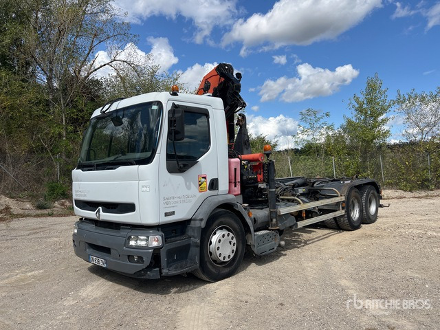 2006 Renault Premium 320DdCi 6x2 Camion Ampliroll Avec Grue ... Roll-Off Truck - Camion ampliroll: photos 1 2006 Renault Premium 320DdCi 6x2 Camion Ampliroll Avec Grue ... Roll-Off Truck - Camion ampliroll: photos 1