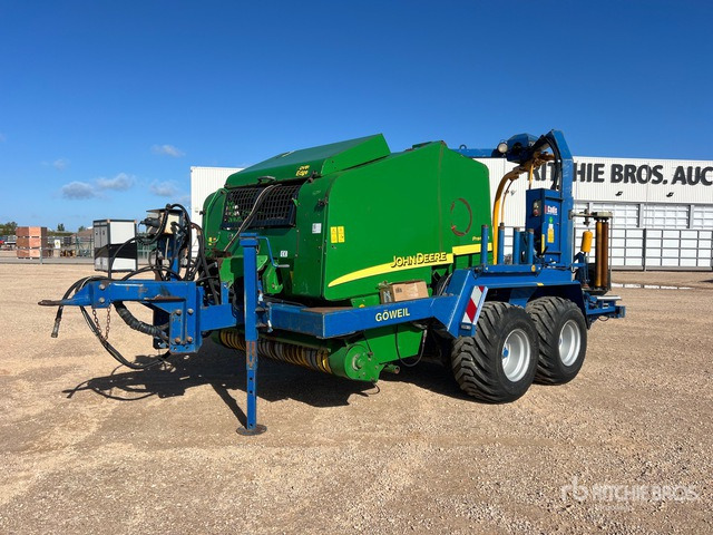 2007 John Deere 578 Enrubanneuse Combination Baler Wrapper - Presse à balles rondes, Enrubanneuse: photos 2 2007 John Deere 578 Enrubanneuse Combination Baler Wrapper - Presse à balles rondes, Enrubanneuse: photos 2