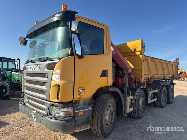 2009 Scania G420 2008 HMF 1720K2 3610 kg Articul ... Dump Truck with Crane - Camion benne, Camion grue: photos 2 2009 Scania G420 2008 HMF 1720K2 3610 kg Articul ... Dump Truck with Crane - Camion benne, Camion grue: photos 2