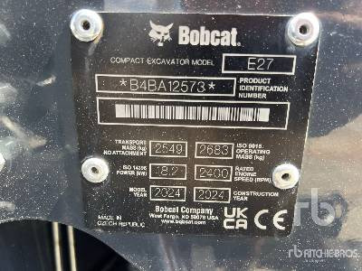 BOBCAT E27 Mini Pelle - Mini pelle: photos 5 BOBCAT E27 Mini Pelle - Mini pelle: photos 5