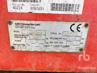 KUBOTA KX80-4 Pelle Sur Chenilles - Pelle sur chenille: photos 5 KUBOTA KX80-4 Pelle Sur Chenilles - Pelle sur chenille: photos 5