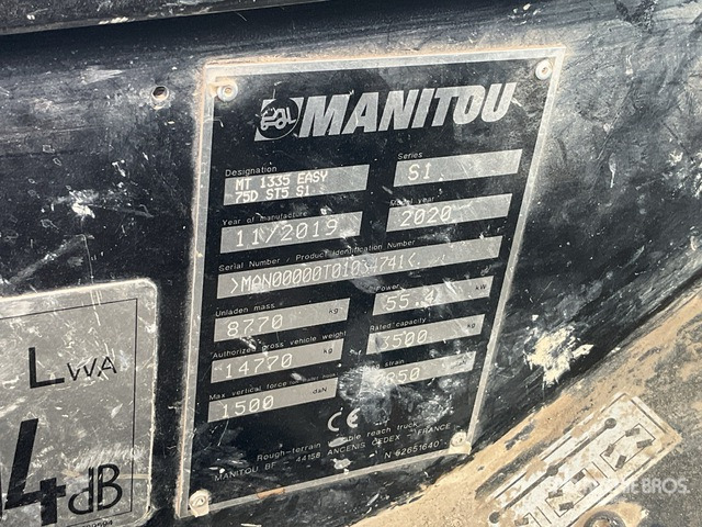 2019 Manitou MT1335 Telehandler - Chariot télescopique: photos 2 2019 Manitou MT1335 Telehandler - Chariot télescopique: photos 2