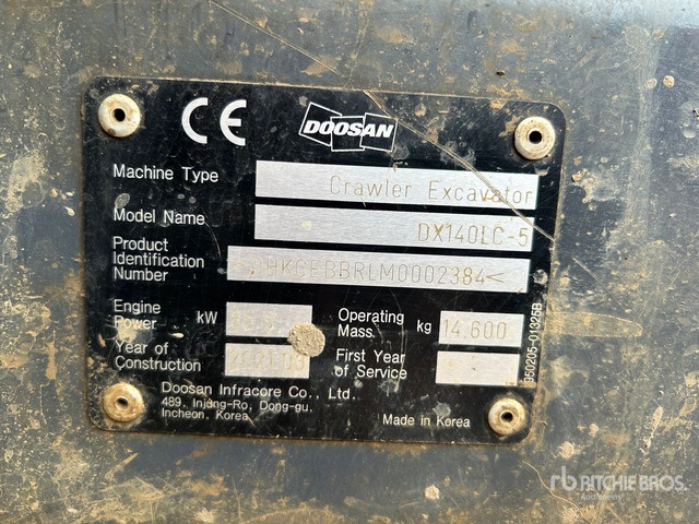 2021 Doosan DX140LC-5 Tracked Excavator - Pelle sur chenille: photos 2 2021 Doosan DX140LC-5 Tracked Excavator - Pelle sur chenille: photos 2