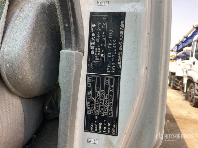 Mitsubishi KK-FK71HJ Boom Truck - Camion grue: photos 2 Mitsubishi KK-FK71HJ Boom Truck - Camion grue: photos 2