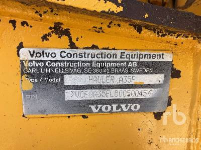 VOLVO A35F - Tombereau articulé: photos 5 VOLVO A35F - Tombereau articulé: photos 5