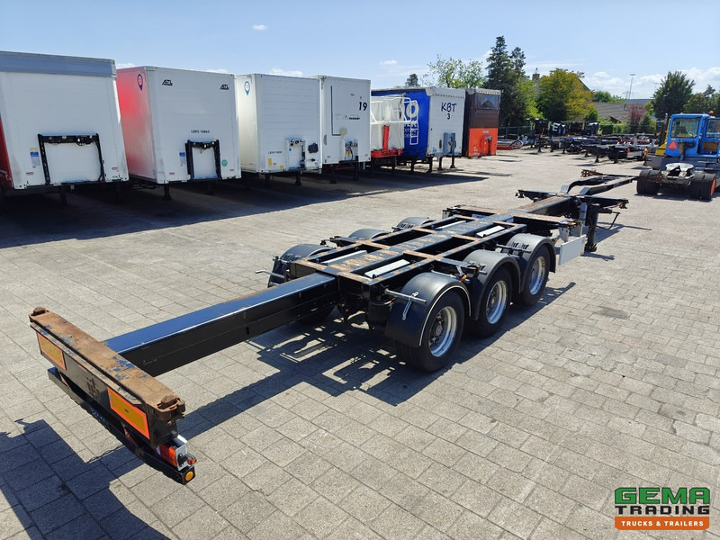 Pacton T3-010 3-Assen SAF - MULTI - Trommelremmen - LiftAs - 3x Uitschuifbaar - Semi-remorque porte-conteneur/ Caisse mobile: photos 1 Pacton T3-010 3-Assen SAF - MULTI - Trommelremmen - LiftAs - 3x Uitschuifbaar - Semi-remorque porte-conteneur/ Caisse mobile: photos 1