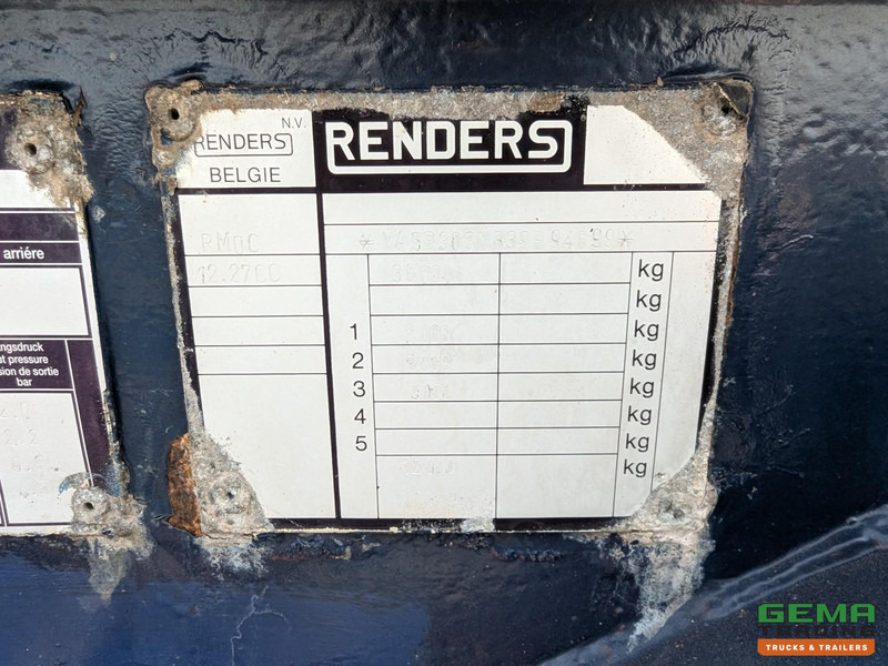 Semi-remorque porte-conteneur/ Caisse mobile Renders RMOC 12 27CC 3-Assen BPW - Dubbellucht - Trommelremmen - 40FT - Schotelhoogte 105cm: photos 19