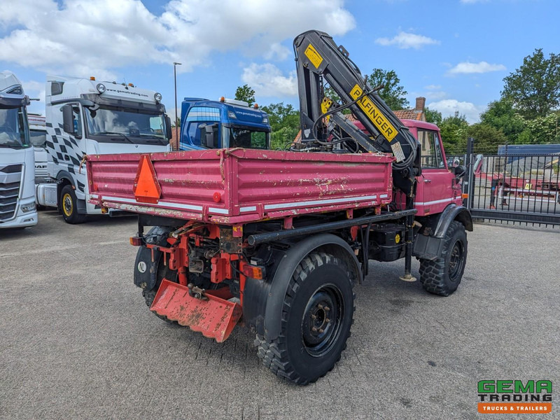 Unimog 416/U1100 4x4 - Hiab PK4600A - Open laadbak - Lier - Vangmuil/trekhaak - Mercedes Benz - Camion grue: photos 5 Unimog 416/U1100 4x4 - Hiab PK4600A - Open laadbak - Lier - Vangmuil/trekhaak - Mercedes Benz - Camion grue: photos 5