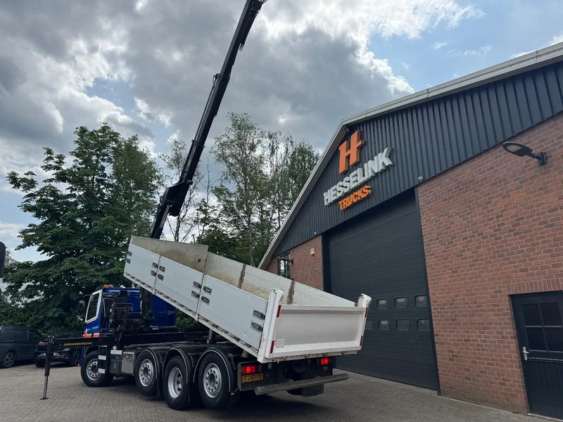 Camion benne, Camion grue DAF CF 85.360 8X2 3 Zijdige kipper HIAB 16 t/m kraan AHK Top condition: photos 9