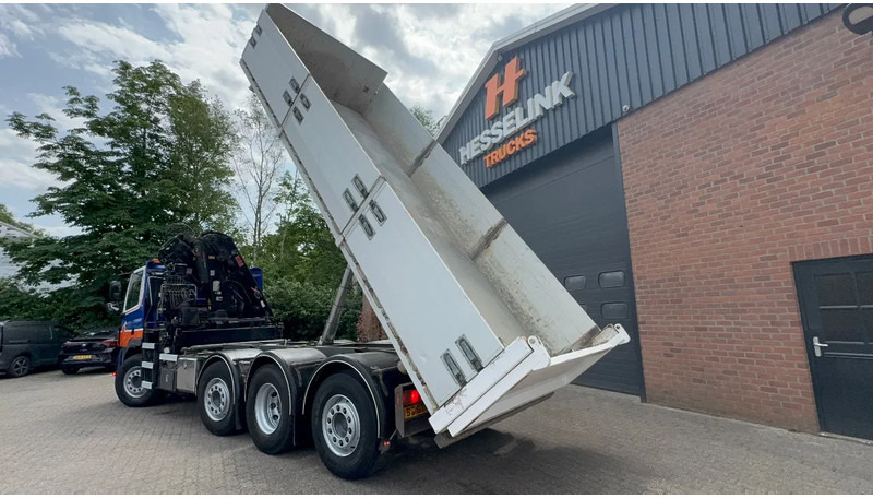 Camion benne, Camion grue DAF CF 85.360 8X2 3 Zijdige kipper HIAB 16 t/m kraan AHK Top condition: photos 17