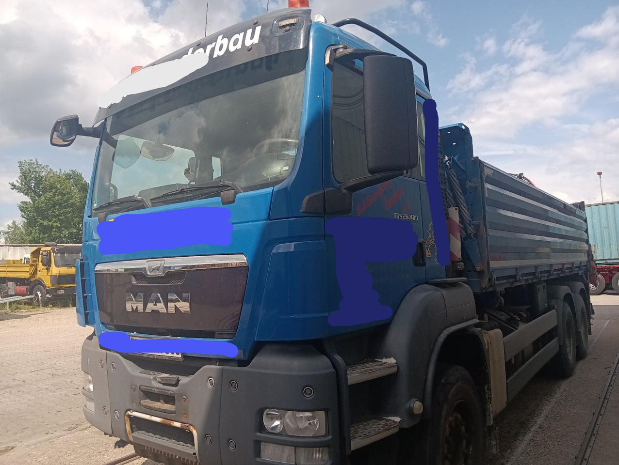 MAN TGS 26:480 6x4 BL ATLAS 240.2E-A4 3-S-Kipper - Camion benne, Camion grue: photos 4 MAN TGS 26:480 6x4 BL ATLAS 240.2E-A4 3-S-Kipper - Camion benne, Camion grue: photos 4