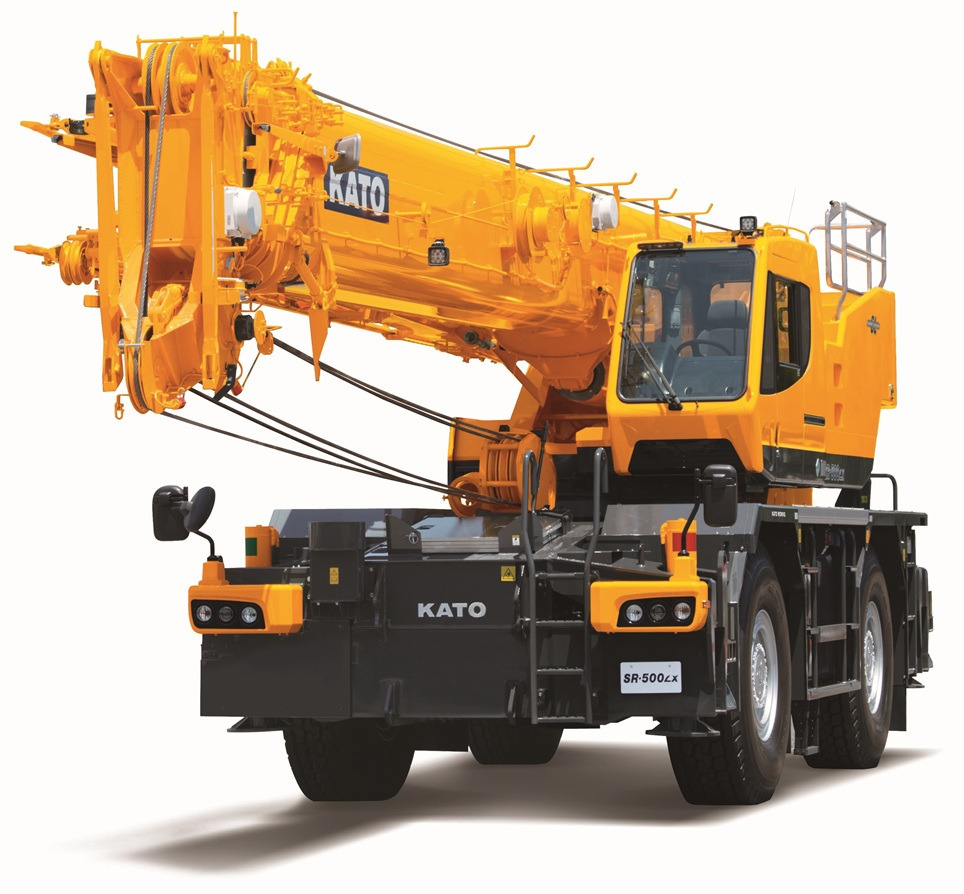 KATO SR-500Lx - 51 Ton Rough Terrain Crane with 13.7 Meter Fully Hydraulic Fly Jib - Grue automotrice lente: photos 1 KATO SR-500Lx - 51 Ton Rough Terrain Crane with 13.7 Meter Fully Hydraulic Fly Jib - Grue automotrice lente: photos 1