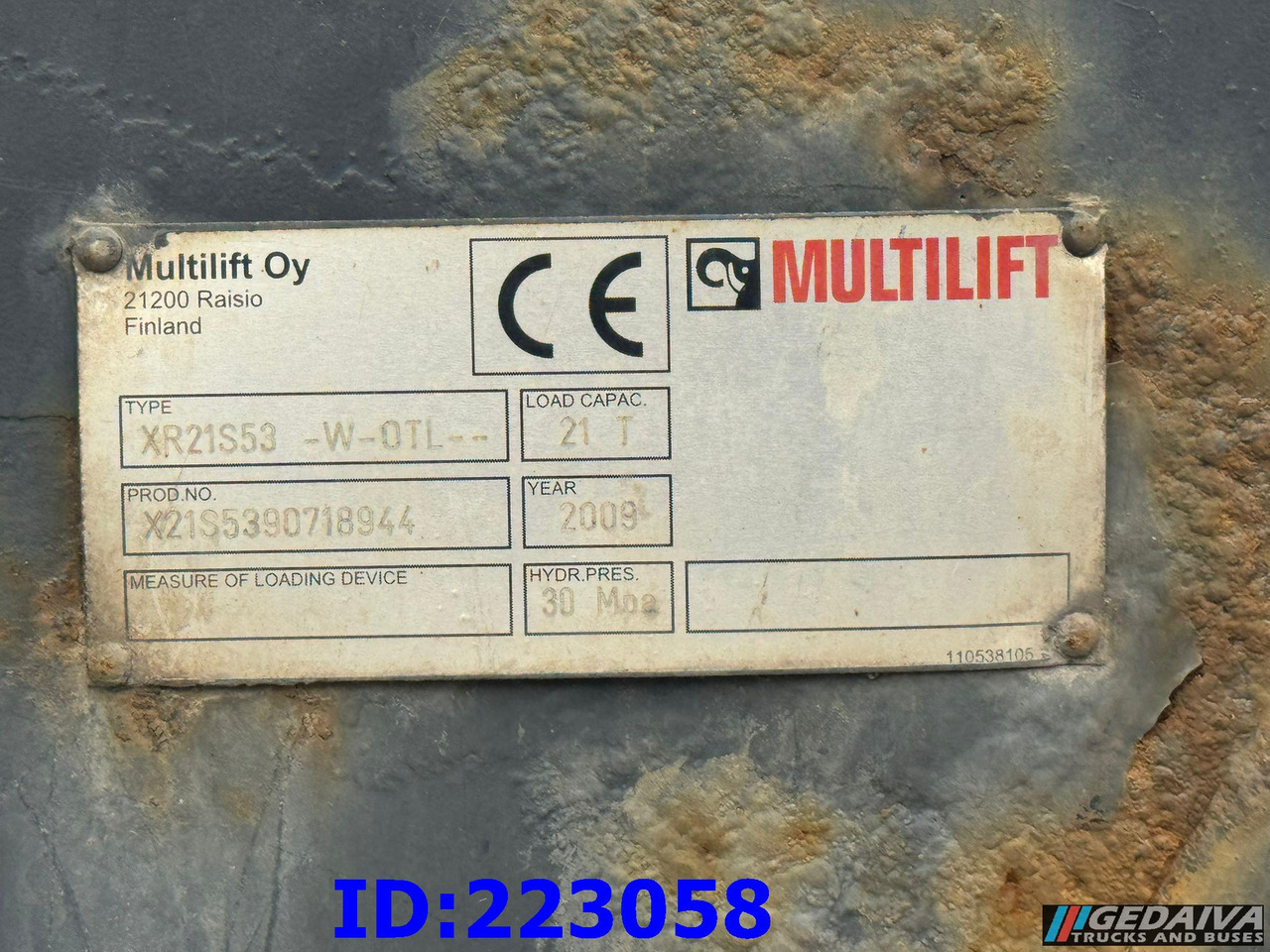 HIAB Multilift XR21S53 - Ampliroll/ Multibenne système: photos 2 HIAB Multilift XR21S53 - Ampliroll/ Multibenne système: photos 2