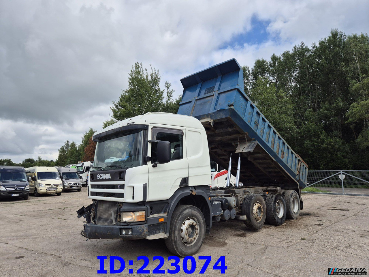 SCANIA 124 8x2 - Manual - Full steel - Camion benne: photos 1 SCANIA 124 8x2 - Manual - Full steel - Camion benne: photos 1