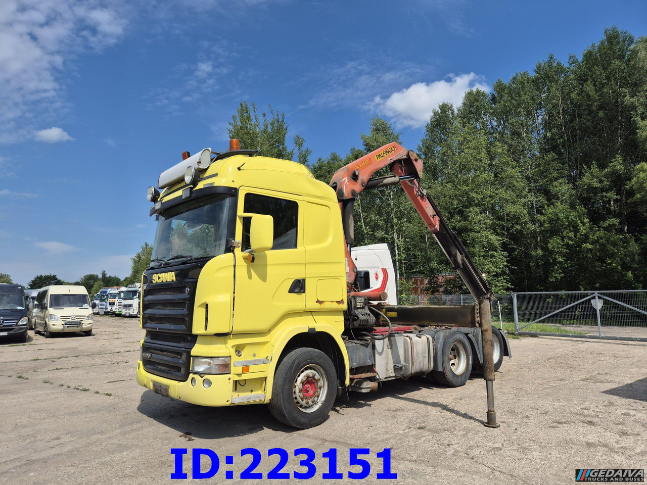 SCANIA R420 6x2 + Crane Palfinger PK23500 + Remote control - Tracteur routier: photos 1 SCANIA R420 6x2 + Crane Palfinger PK23500 + Remote control - Tracteur routier: photos 1