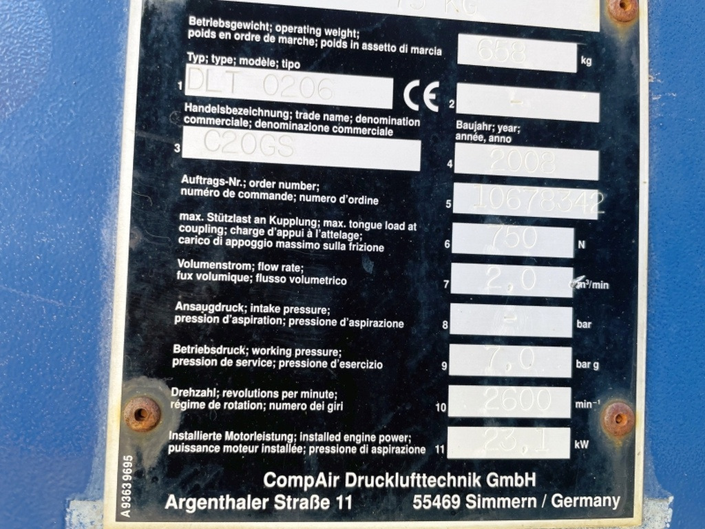 Vergleich C20GS (3937) - Compresseur d'air: photos 4 Vergleich C20GS (3937) - Compresseur d'air: photos 4