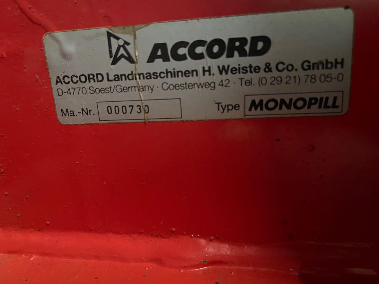 Accord Monopill - Semoir monograine: photos 2 Accord Monopill - Semoir monograine: photos 2