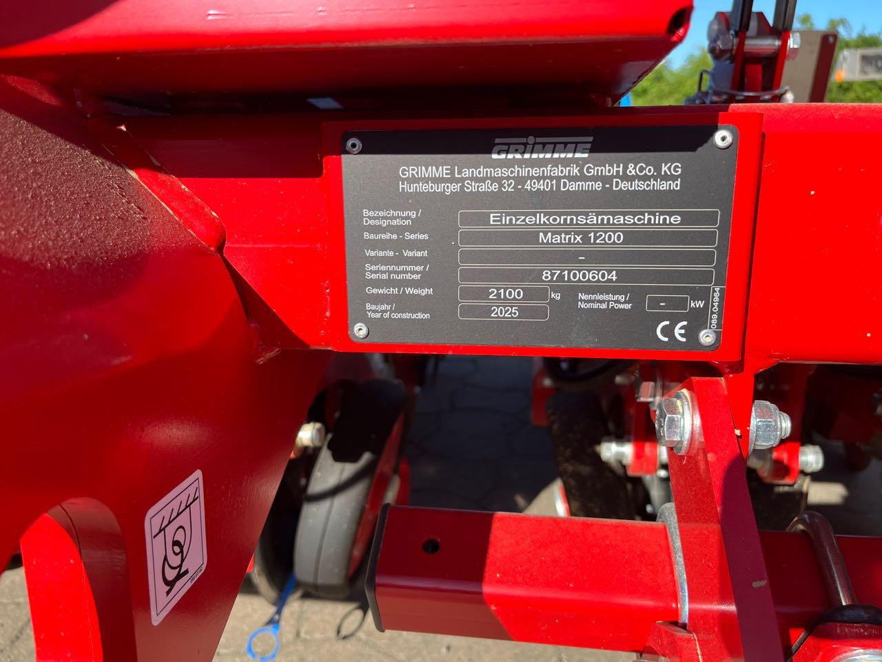 Grimme Matrix 1200 - Semoir monograine: photos 2 Grimme Matrix 1200 - Semoir monograine: photos 2