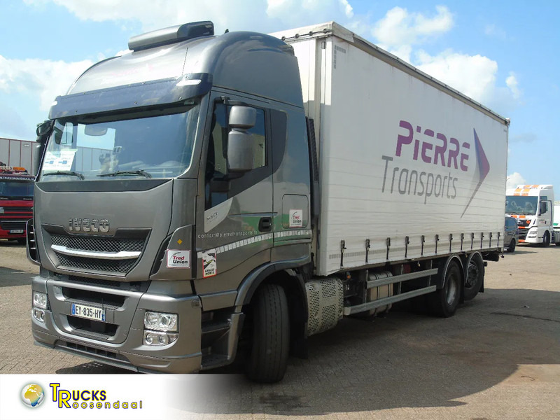 Iveco Stralis 510 + EURO 6 + STEERING AXLE - Camion à rideaux coulissants: photos 1 Iveco Stralis 510 + EURO 6 + STEERING AXLE - Camion à rideaux coulissants: photos 1