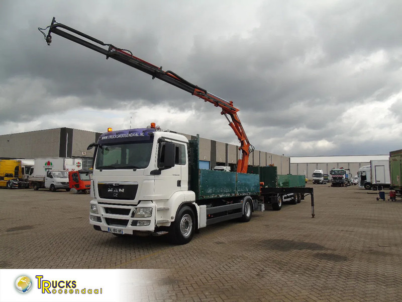 MAN TGS 18.440 + ATLAS 165 + EURO 5 + TRAILER 3 AXLE + REMOTE - Camion grue: photos 1 MAN TGS 18.440 + ATLAS 165 + EURO 5 + TRAILER 3 AXLE + REMOTE - Camion grue: photos 1