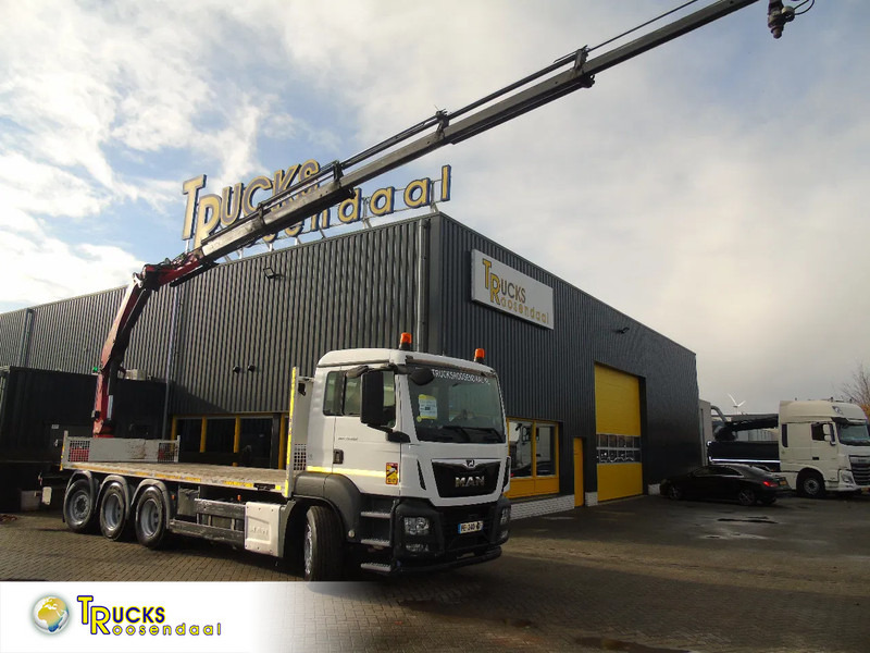 MAN TGS 35.460 + 8X4 TRIDEM + PALFINGER 23001EH + EURO 6 + REMOTE - Camion grue: photos 1 MAN TGS 35.460 + 8X4 TRIDEM + PALFINGER 23001EH + EURO 6 + REMOTE - Camion grue: photos 1