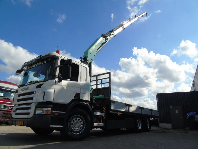 Scania P 380 + PALFINGER PK18.500 5x EXTENTION + 6X2 + STEERING AXLE + REMOTE - Camion grue: photos 3 Scania P 380 + PALFINGER PK18.500 5x EXTENTION + 6X2 + STEERING AXLE + REMOTE - Camion grue: photos 3