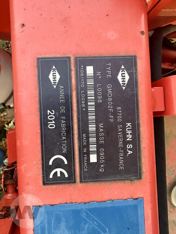 Kuhn GMD 802 F - Faucheuse: photos 5 Kuhn GMD 802 F - Faucheuse: photos 5