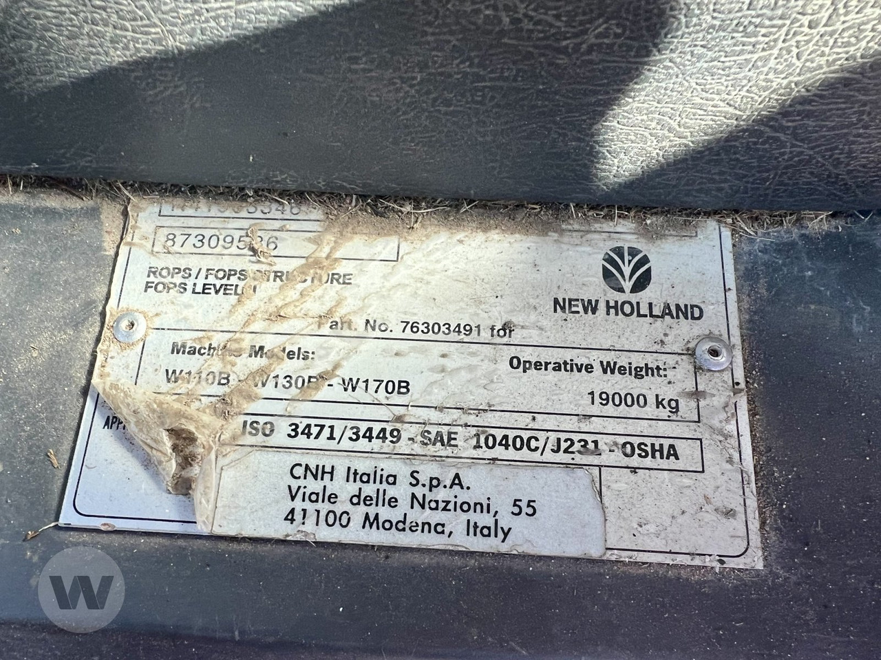 New Holland W 170 B - Chargeuse sur pneus: photos 5 New Holland W 170 B - Chargeuse sur pneus: photos 5