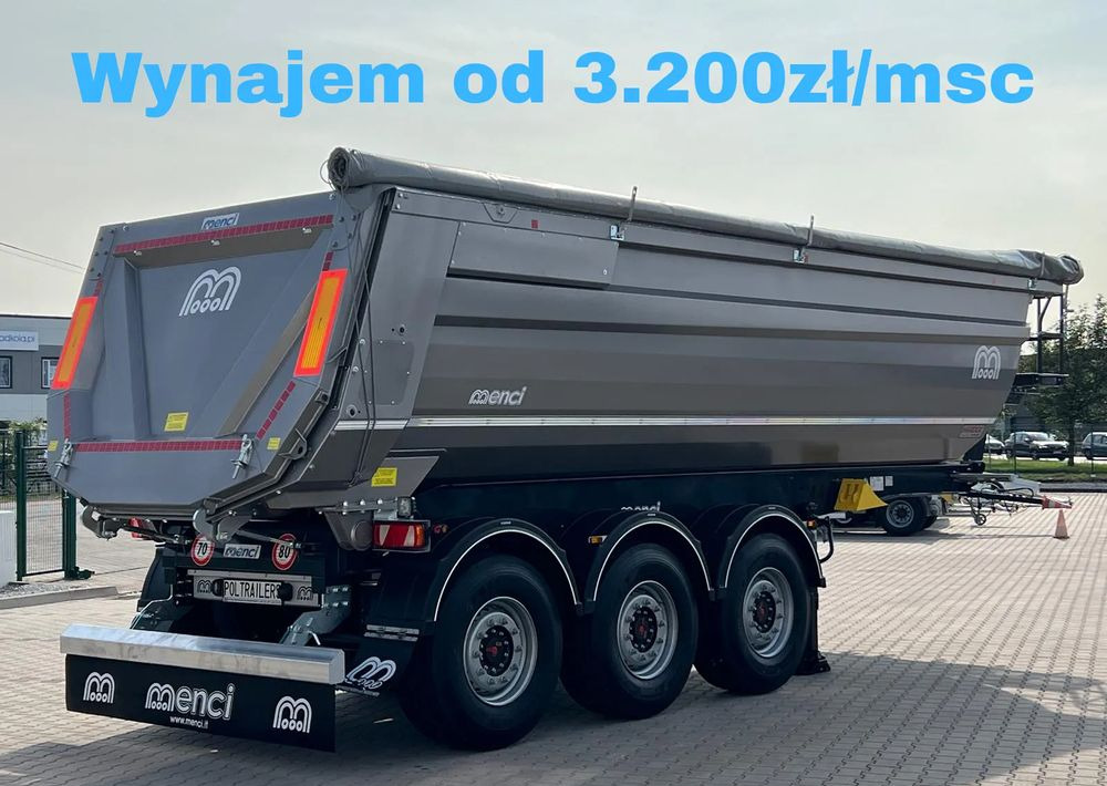 Menci Wywrotka stalowa 27m3, Cramaro Elektryczny/Manualny/Boczny // Waga 6000 kg // Hardox HB500 - Semi-remorque benne: photos 1 Menci Wywrotka stalowa 27m3, Cramaro Elektryczny/Manualny/Boczny // Waga 6000 kg // Hardox HB500 - Semi-remorque benne: photos 1