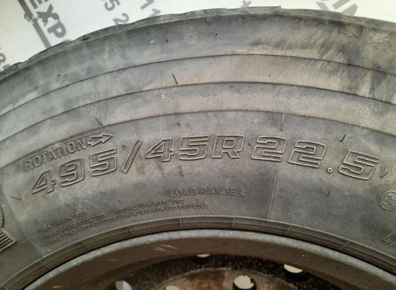 Alcoa Koło opona alufelga felga 17 x 22.5 / 22.5 x 17 / 495/45 r 22,5 - Roue complète: photos 3 Alcoa Koło opona alufelga felga 17 x 22.5 / 22.5 x 17 / 495/45 r 22,5 - Roue complète: photos 3