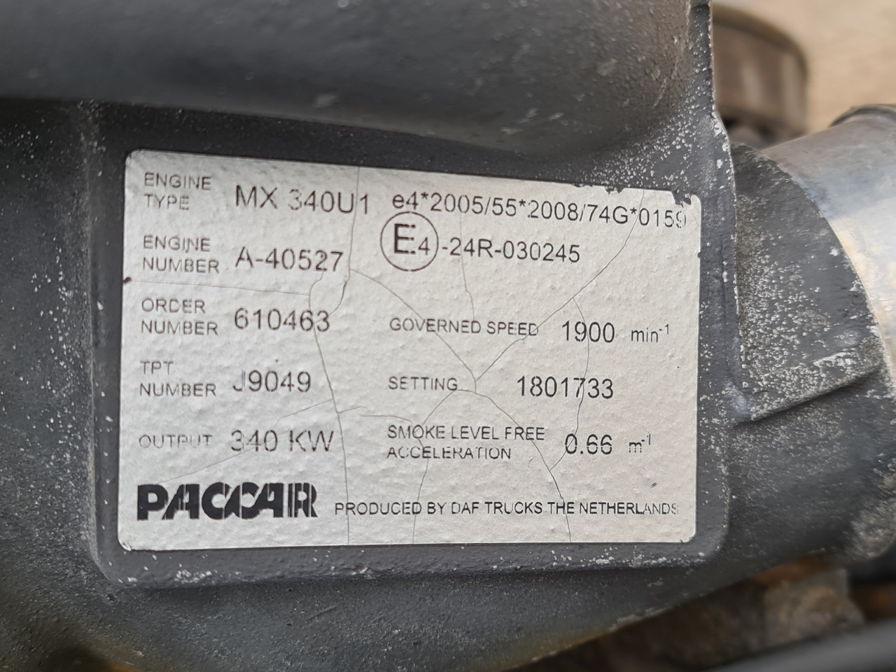 Moteur DAF ENGINE / MX 340 U1 340 KW / DELIVERY WORLDWIDE: photos 7