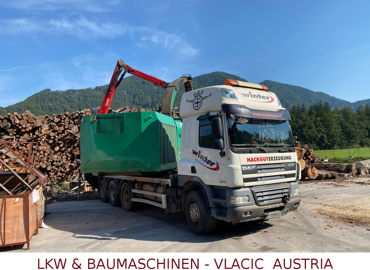 DAF CF85 Holzhackmaschine JENZ HEM 700 - Camion grumier: photos 2 DAF CF85 Holzhackmaschine JENZ HEM 700 - Camion grumier: photos 2