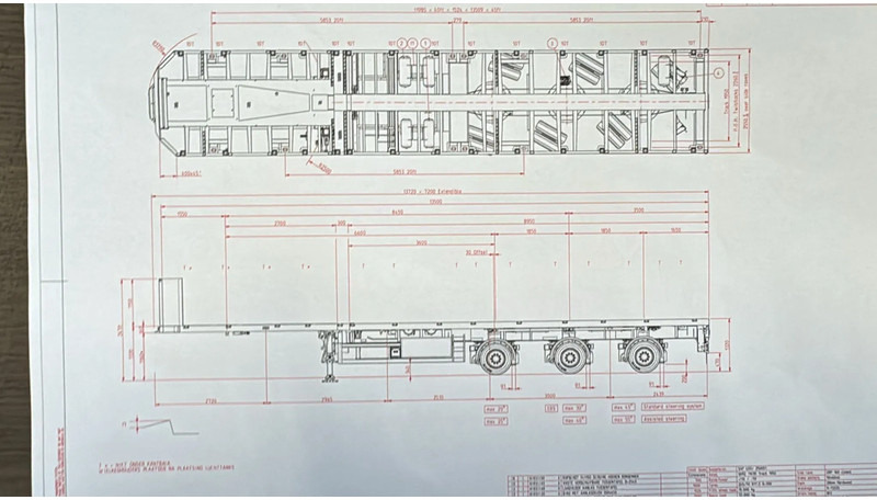 Broshuis 3 AOU 48 | FULL STEERING | RADIOGRAPH | EXTENDABLE 7200 MM - Semi-remorque plateau: photos 2 Broshuis 3 AOU 48 | FULL STEERING | RADIOGRAPH | EXTENDABLE 7200 MM - Semi-remorque plateau: photos 2