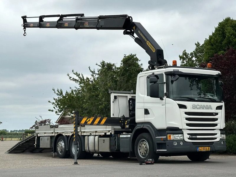 Scania G360 EURO6!!KRAAN/KRAN/MACHINE/MASCHINE/RAMPEN!!TRANSPORTER!LIER/WINCH!! - Camion porte-voitures, Camion grue: photos 1 Scania G360 EURO6!!KRAAN/KRAN/MACHINE/MASCHINE/RAMPEN!!TRANSPORTER!LIER/WINCH!! - Camion porte-voitures, Camion grue: photos 1