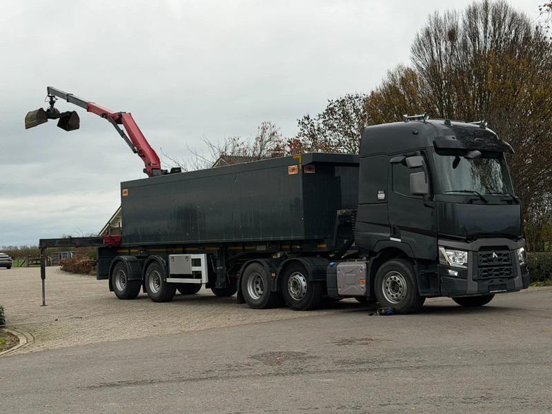 Renault T480 6x2 trekker 262dkm!! TRAILER WITH CRANE FOR SCREED! - Tracteur routier: photos 5 Renault T480 6x2 trekker 262dkm!! TRAILER WITH CRANE FOR SCREED! - Tracteur routier: photos 5