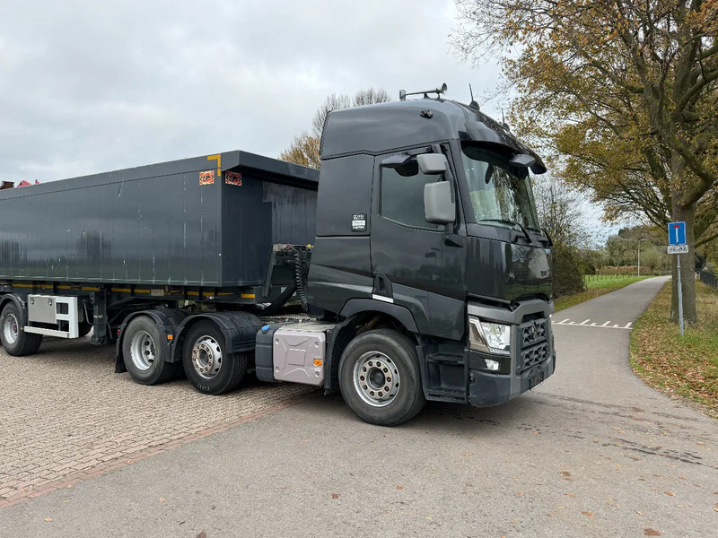 Renault T480 6x2 trekker 262dkm!! TRAILER WITH CRANE FOR SCREED! - Tracteur routier: photos 4 Renault T480 6x2 trekker 262dkm!! TRAILER WITH CRANE FOR SCREED! - Tracteur routier: photos 4