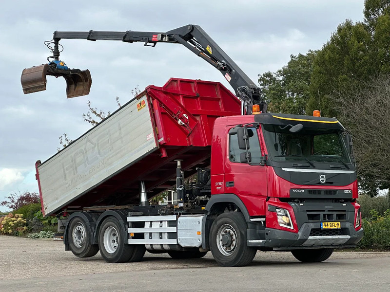 Volvo FMX 330 EURO6!!6X4!!VOORAS AANGEDREVEN!!Z-Kraan/KIPPER!! - Camion benne, Camion grue: photos 1 Volvo FMX 330 EURO6!!6X4!!VOORAS AANGEDREVEN!!Z-Kraan/KIPPER!! - Camion benne, Camion grue: photos 1