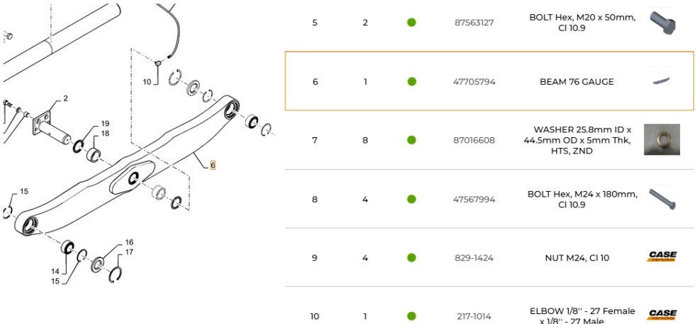 Case 47705794 - 47462023 - Pièces de train de roulement pour Engins de chantier: photos 1 Case 47705794 - 47462023 - Pièces de train de roulement pour Engins de chantier: photos 1