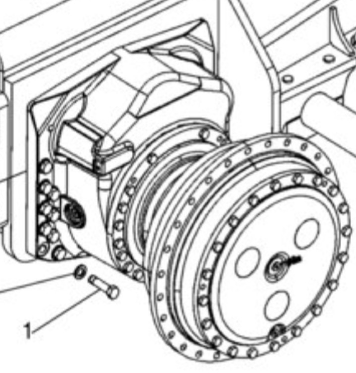 Case 47863726 - Moteur de translation pour Engins de chantier: photos 2 Case 47863726 - Moteur de translation pour Engins de chantier: photos 2