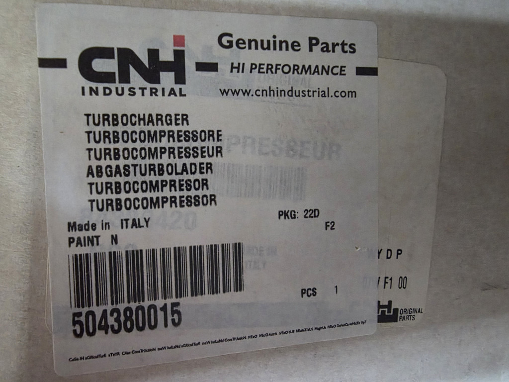 Case 504380015 - Turbocompresseur pour Engins de chantier: photos 4 Case 504380015 - Turbocompresseur pour Engins de chantier: photos 4