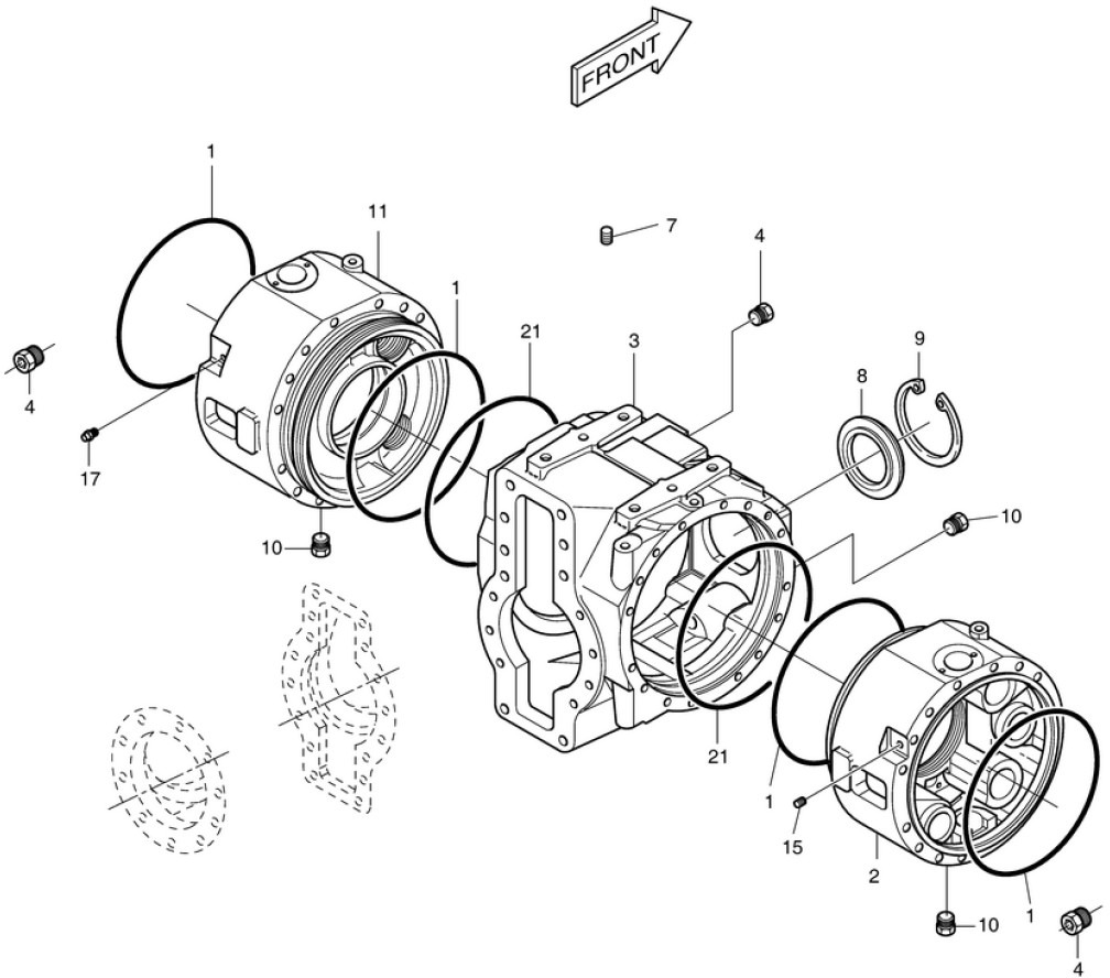 Doosan 211-00065 - 190102-00047 - Essieu avant pour Engins de chantier: photos 1 Doosan 211-00065 - 190102-00047 - Essieu avant pour Engins de chantier: photos 1