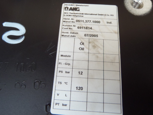 New Holland 5113771000 - 6911814 - Radiateur d'huile pour Engins de chantier: photos 3 New Holland 5113771000 - 6911814 - Radiateur d'huile pour Engins de chantier: photos 3