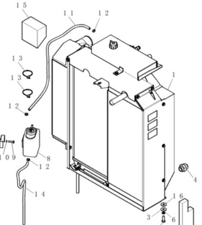 New Holland 87740101 - 72116523 - Radiateur pour Engins de chantier: photos 1 New Holland 87740101 - 72116523 - Radiateur pour Engins de chantier: photos 1