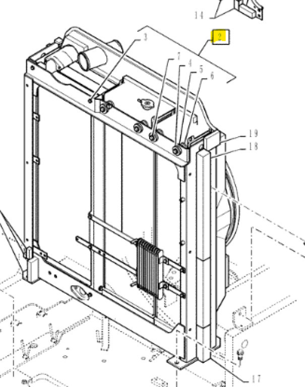 New Holland YF05P00012F2 - Radiateur pour Engins de chantier: photos 1 New Holland YF05P00012F2 - Radiateur pour Engins de chantier: photos 1