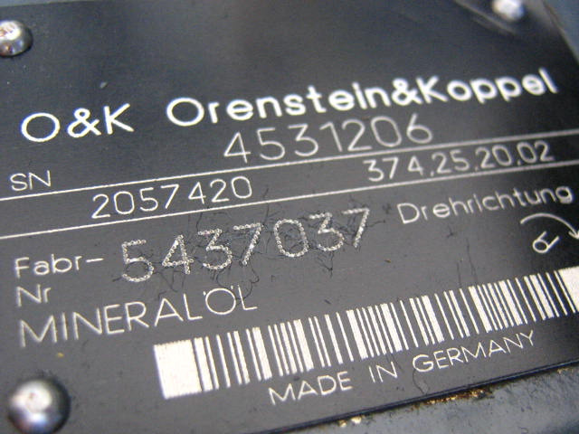 O&K 2057420 - - Pompe hydraulique pour Engins de chantier: photos 1 O&K 2057420 - - Pompe hydraulique pour Engins de chantier: photos 1
