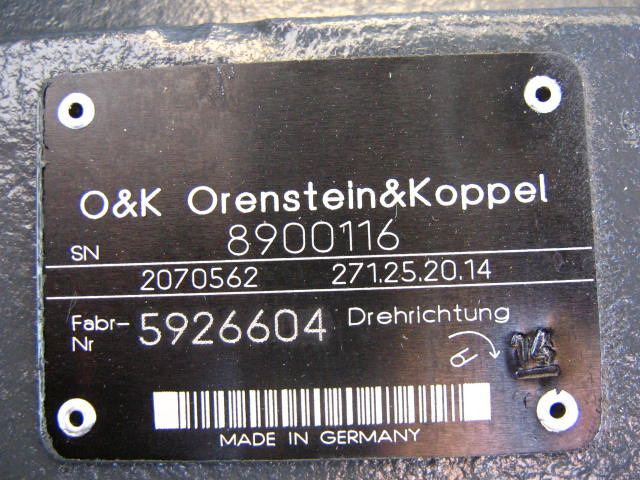 O&K 2057420 - - Pompe hydraulique pour Engins de chantier: photos 1 O&K 2057420 - - Pompe hydraulique pour Engins de chantier: photos 1