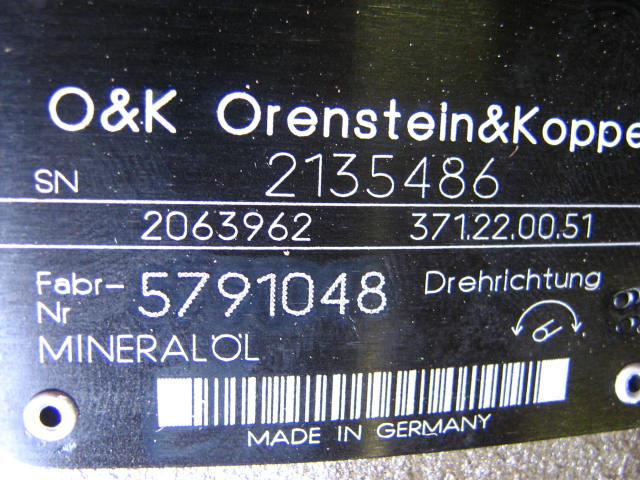 O&K 2063962 - - Moteur hydraulique pour Engins de chantier: photos 2 O&K 2063962 - - Moteur hydraulique pour Engins de chantier: photos 2