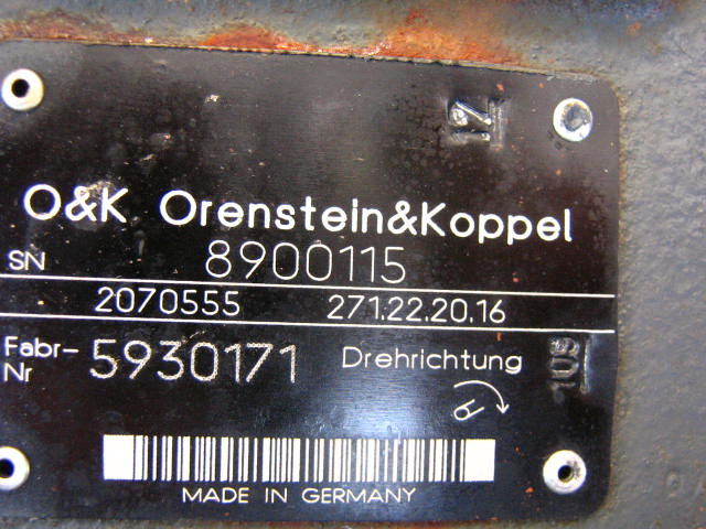 O&K 2070555 - - Pompe hydraulique pour Engins de chantier: photos 1 O&K 2070555 - - Pompe hydraulique pour Engins de chantier: photos 1